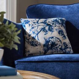 Stratus Interiors Windsor Aston Navy Upholstered Sofa Collection with Rolled Arms in Blue - thumbnail 3