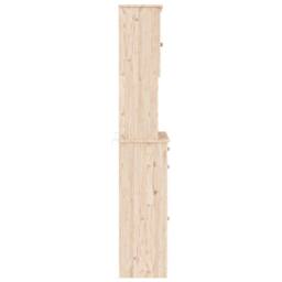 Berkfield Home Highboard ALTA 77x35x188 cm Solid Wood Pine in Natural - Size: 77 x 35 x 188 cm - thumbnail 7