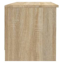 Berkfield Home TV Cabinet Sonoma Oak 102x35.5x36.5 cm Engineered Wood in Light Tan - thumbnail 7