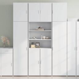 Berkfield Home Highboard White 80x42.5x249 cm Engineered Wood - thumbnail 1