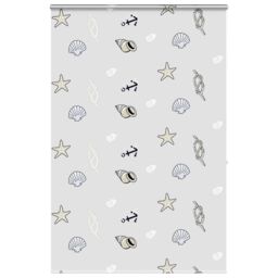 Berkfield Home Shower Roller Blind with Cassette 150x240 cm Fabric Width 146 cm in Black - thumbnail 1