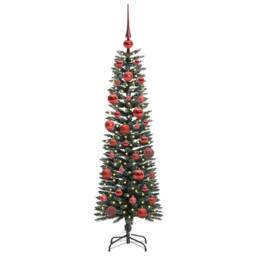 Berkfield Home Artificial Christmas Tree with 150 LEDs Green 43 x 43 x 150 cm - thumbnail 3