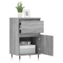 Berkfield Home Sideboards 2 pcs Grey Sonoma 40x35x70 cm Engineered Wood - Size: 40 x 35 x 70 cm - thumbnail 4