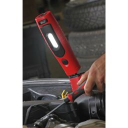Loops 360Ã‚ ° Swivel Inspection Light - 7 SMD & 3W SMD LED - Rechargeable - Red - thumbnail 3