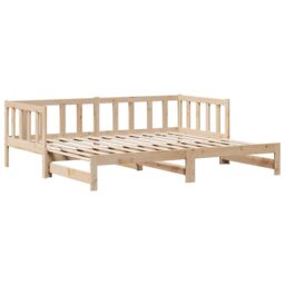 Berkfield Home Daybed with Trundle & Drawers without Mattress 80x200 cm in Brown - thumbnail 6