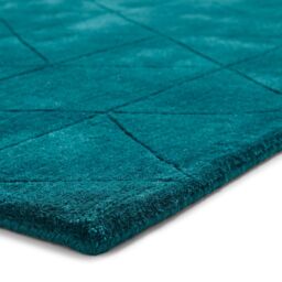 The Rug Shop UK Green Luxurious Modern Easy to clean Machine Made Chequered Area Rug - Size: 150 cm x 230 cm - thumbnail 5