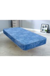 Starlight Beds Source 5 Contract Waterproof Mattress Breathable Waterproof Fabric in Blue - Size: Small Double