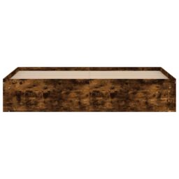 Berkfield Home Bed Frame Smoked Oak 180x200 cm Super King Size in Brown - thumbnail 6