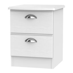 Albert 2 Drawer Bedside Cabinet (Ready Assembled)