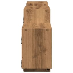 Berkfield Home Wall Shelf Artisian Oak 129x18x42 cm Engineered Wood in Brown - Size: 129 x 18 x 42 cm - thumbnail 5