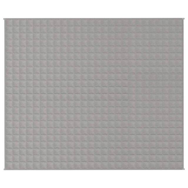 Berkfield Home Soft Weighted Blanket Grey 220x260 cm 11 kg Fabric - image 1