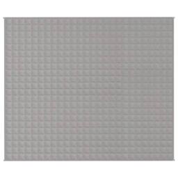 Berkfield Home Soft Weighted Blanket Grey 220x260 cm 11 kg Fabric - thumbnail 1