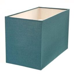 Happy Homewares Contemporary & Stylish Linen Fabric Lamp Shade in Teal - Size: 12 inches - thumbnail 2