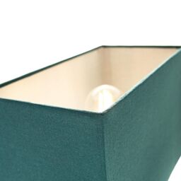 Happy Homewares Contemporary & Stylish Linen Fabric Lamp Shade in Teal - Size: 12 inches - thumbnail 3