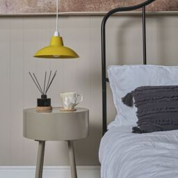ValueLights Civic Pair of Yellow Ceiling Pendant Shade - thumbnail 1