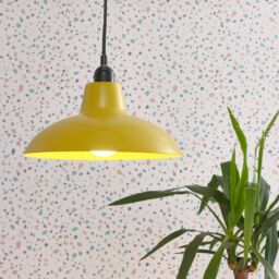 ValueLights Civic Pair of Yellow Ceiling Pendant Shade - thumbnail 3