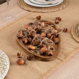 Scottish Everlastings Ltd 24pc Decorative Hanging Acorns & Cones in Brown - thumbnail 3