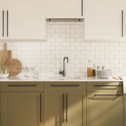 Berkfield Home Cabinet Handles 20 pcs Black 320 mm Stainless Steel - thumbnail 4