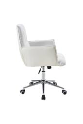 Living and Home Ergonomic Office Chair with Wheels and Adjustable Height Cream Beige - thumbnail 4