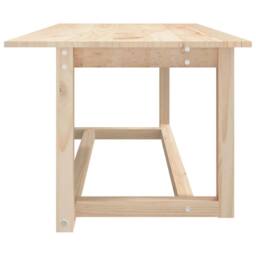 Berkfield Home Beautiful Coffee Table 110x55x45 cm Solid Wood Pine in Light Brown - Size: 110 x 55 x 45 cm - thumbnail 4