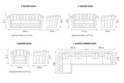 Stratus Interiors Ambassador Sofa Chesterfield Toronto Gold Trim Velvet No Frill Design in Mid Grey - thumbnail 2