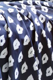 Martex Black 'Painted Lips' Fitted Sheet - Size: Single - thumbnail 1