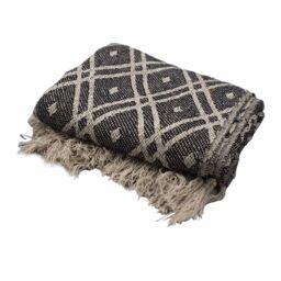 KDMD Boho Comfort Throws - 125x150cm - Black & Biege Regency - Size: 125x150 cm - thumbnail 4