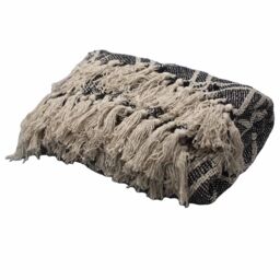 KDMD Boho Comfort Throws - 125x150cm - Black & Biege Regency - Size: 125x150 cm - thumbnail 2