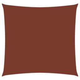 Berkfield Home Sunshade Sail Oxford Fabric Square 4x4 m Terracotta in Brown - thumbnail 1