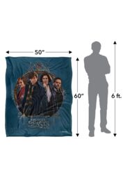 Warner Brothers Fantastic Beasts Officially Licensed Silky Touch Super Soft Throw Blanket 152 x 127 cm in White - thumbnail 5