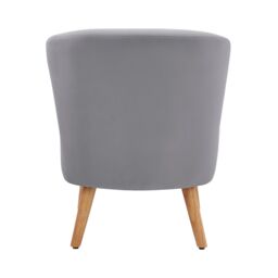 GFW Evie Velvet Accent Chair in Grey - thumbnail 5