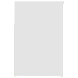 Berkfield Home Shoe Bench White 80x30x45 cm Engineered Wood - Size: 80 x 30 x 45 cm - thumbnail 6