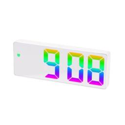 Leaper LED Large Electronic Clock with Colourful Font in Off-White - thumbnail 5