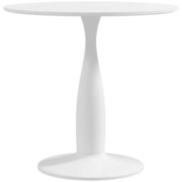 STILVORA Dining Table 2-Seater with steel base White - thumbnail 5