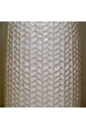 KDMD White Handcrafted Ceramic Vase - 38mm - thumbnail 4