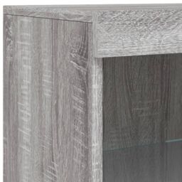 Berkfield Home Sideboard with LED Lights Grey Sonoma 41x37x100 cm - Size: 41 x 37 x 100 cm - thumbnail 9