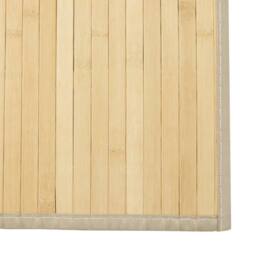 Berkfield Home Rug Rectangular Light Natural100x400 cm Bamboo in Beige - Size: Medium - thumbnail 6
