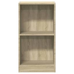 Berkfield Home Decorative Bookshelf Sonoma Oak 40x24x75 cm Engineered Wood in Light Tan - Size: 40 x 24 x 75 cm - thumbnail 5