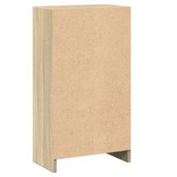Berkfield Home Decorative Bookshelf Sonoma Oak 40x24x75 cm Engineered Wood in Light Tan - Size: 40 x 24 x 75 cm - thumbnail 7