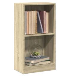 Berkfield Home Decorative Bookshelf Sonoma Oak 40x24x75 cm Engineered Wood in Light Tan - Size: 40 x 24 x 75 cm - thumbnail 4