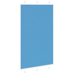 Berkfield Home Pleated Blind Blue 120x200 cm Fabric Width 119.4 cm Polyester - thumbnail 1