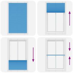 Berkfield Home Pleated Blind Blue 120x200 cm Fabric Width 119.4 cm Polyester - thumbnail 7