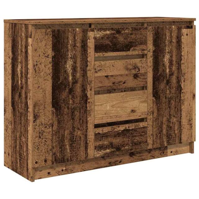 Berkfield Home Sideboard with Drawers Old Wood 100.5x35x76 cm Engineered Wood in Brown - image 1