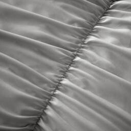New Edge Blinds Ruched Duvet Set in Grey - Size: Double - thumbnail 3