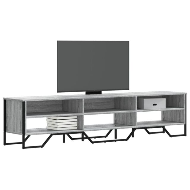Berkfield Home TV Cabinet Grey Sonoma 180x34x41 cm Engineered Wood - Size: 180 x 34 x 41 cm - image 1