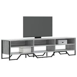 Berkfield Home TV Cabinet Grey Sonoma 180x34x41 cm Engineered Wood - Size: 180 x 34 x 41 cm - thumbnail 1