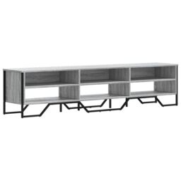Berkfield Home TV Cabinet Grey Sonoma 180x34x41 cm Engineered Wood - Size: 180 x 34 x 41 cm - thumbnail 2