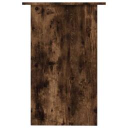 Berkfield Home Desk Smoked Oak 90x50x74 cm Engineered Wood in Brown - Size: 90 x 50 x 74 cm - thumbnail 5