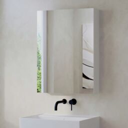 Banyetti Lavio 600mm x 800mm Mirror Cabinets - White in White - thumbnail 3