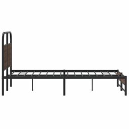 Berkfield Home Bed Frame without Mattress 140x200 cm Brown Oak Engineered Wood - thumbnail 6